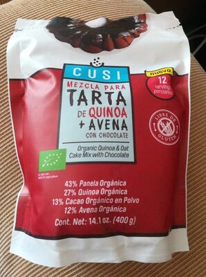 Foto de Mezcla para tarta de quinoa + avena con chocolate