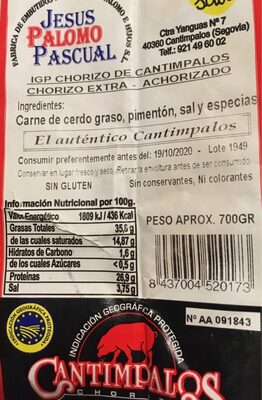 Foto de Chorizo de Camtimpalos