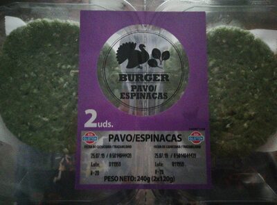 Foto de Hamburguesa de pavo y espinacas