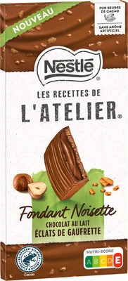 Foto de NESTLE L'ATELIER – Tablette Chocolat lait fondant noisette – 130g