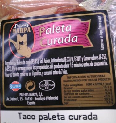 Foto de Paleta Curada