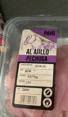 Foto de Pechuga de pavo al ajillo