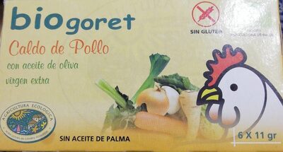 Foto de Caldo de pollo con verduras ecológico en cubitos estuche 66 g