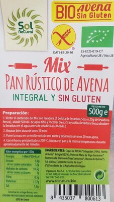 Foto de Mix Pan rústico de avena
