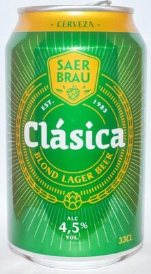 Foto de CERVEZA SAER BRAU EST. 1985 Clásica BLOND LAGER BEER