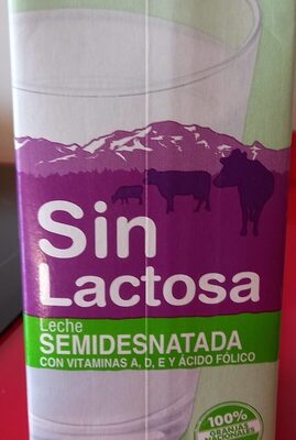 Foto de Leche semidesnatada sin lactosa