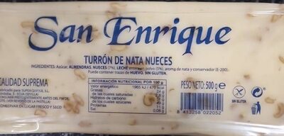 Foto de Turrón Nata Nueces