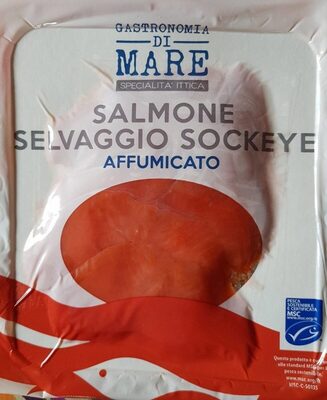 Foto de Salmone selvaggio rosso affumicato Sockeye