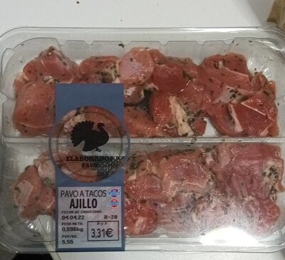 Foto de Pavo a tacos ajillo