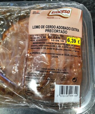 Foto de Lomo de cerdo adobado extra precortado