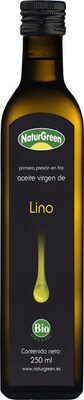 Foto de Bio aceite de lino virgen primera presión frío ecológico