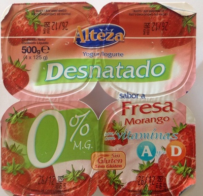 Foto de Yogur Desnatado sabor a Fresa con vitaminas A y D