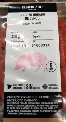 Foto de Chorizo oreado de cerdo