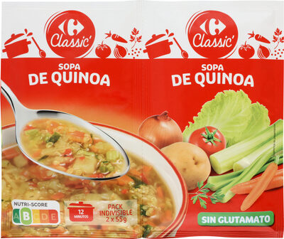 Foto de Sopa quinoa con verduras