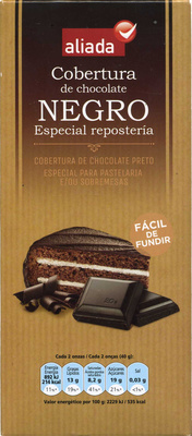 Foto de Cobertura de chocolate negro especial repostería