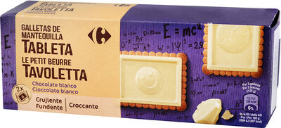 Foto de Galleta mantequilla recubierta de chocolate blanco