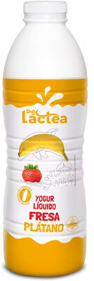 Foto de Yogur líquido fresa y plátano