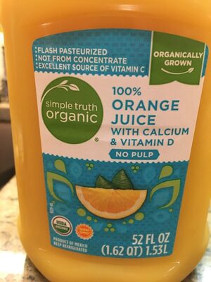 Foto de 100% orange juice with calcium & vitamin d