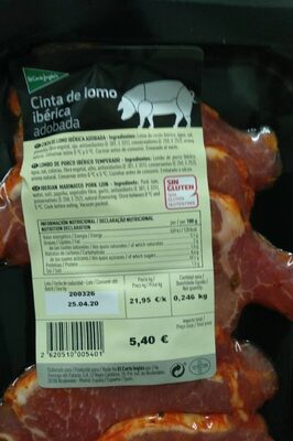Foto de Cinta de lomo ibérica adobada