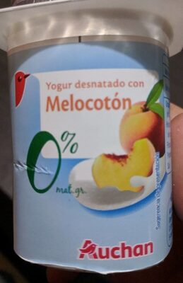 Foto de Yogur desnatado con melocotón