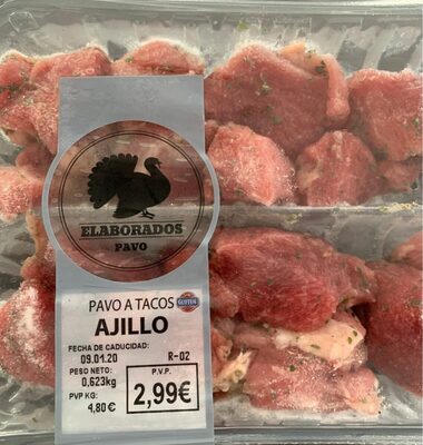 Foto de Pavo a tacos al ajillo