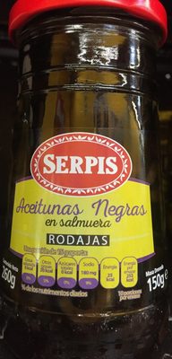 Foto de Aceitunas negras en rodajas frasco 150 g