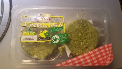 Foto de Burger pavo con espinacas