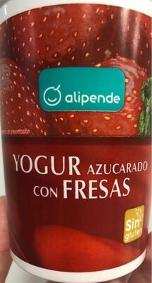 Foto de Yogur azucarado con fresas