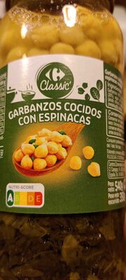 Foto de Garbanzos cocidos con espinacas