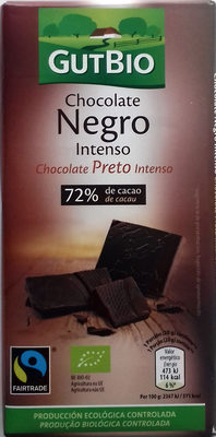 Foto de Chocolate negro intenso 72% de cacao