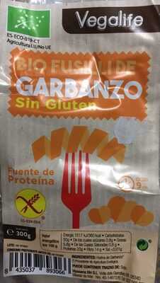 Foto de Bio fusilli de garbanzo