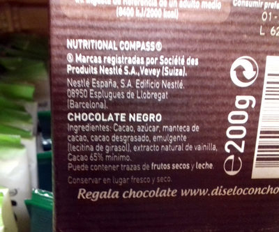 Foto de Chocolate negro para repostería Intenso 65% cacao