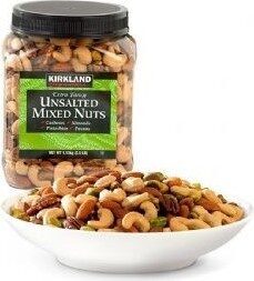 Foto de Kirkland Signature Extra Fancy Unsalted Mixed Nuts: 1.13KG Tub
