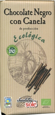 Foto de Chocolate negro con canela ecológica