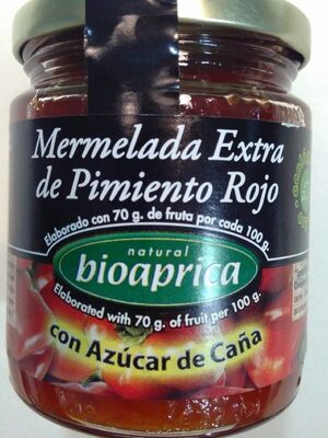 Foto de Mermelada extra de pimiento rojo con azúcar de caña