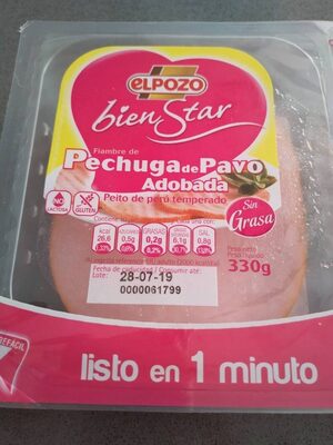 Foto de Pechuga de pavo adobada sin gluten y sin lactosa bipack