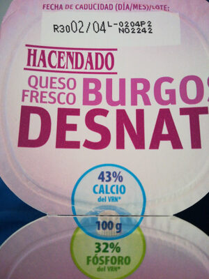 Foto de Queso fresco Burgos desnatado 0%