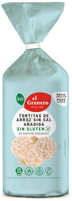 Foto de Bio tortitas de arroz sin sal de cultivo ecológico