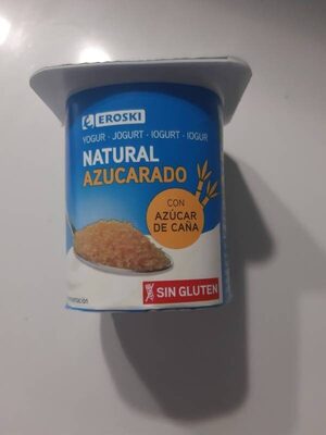 Foto de Yogur natural azucarado caña de azúcar
