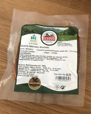 Foto de Chorizo Asturiano ahumado