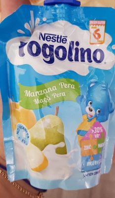 Foto de Postre lácteo con manzana y pera sin gluten bolsita desde meses