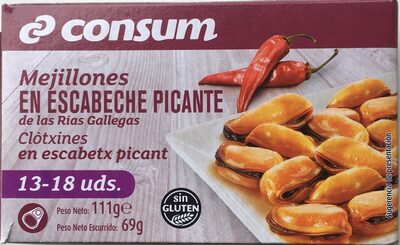 Foto de Mejillones en escabeche picante de las Rias Gaellas