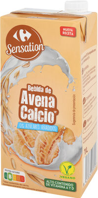 Foto de Bebido de avena calcio 0% azúcares añadidos