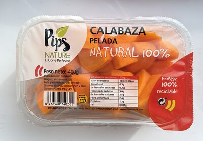 Foto de Calabaza cortada y pelada