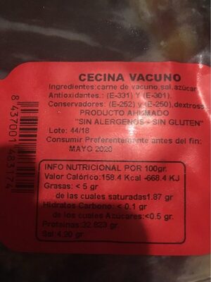 Foto de Cecina vacuno