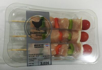 Foto de Brochetas Marinadas pollo