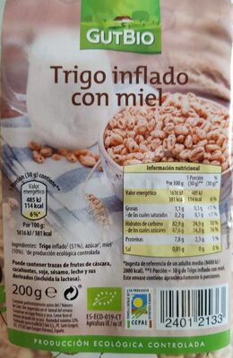 Foto de Trigo inflado con miel