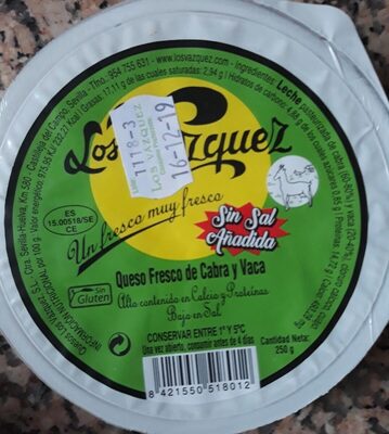 Foto de Queso fresco de vaca y cabra