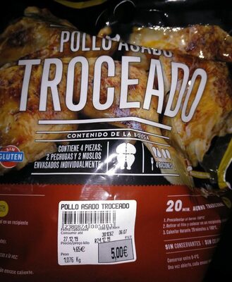 Foto de Pollo asado trozeado