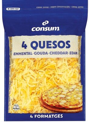 Foto de Queso Rallado 4 Quesos - Consum